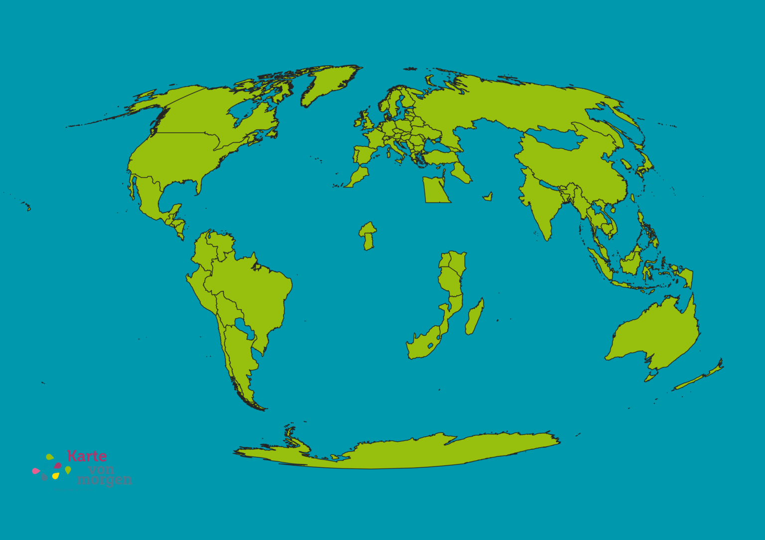 Die Weltkarte von morgen - Karte von morgen